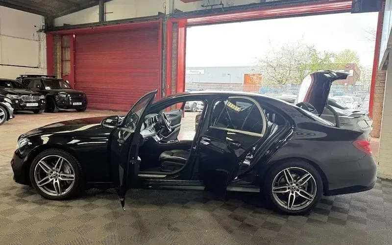 Used Mercedes E220 AMG line 194 HP (142 kW) 2017 Black Sedan