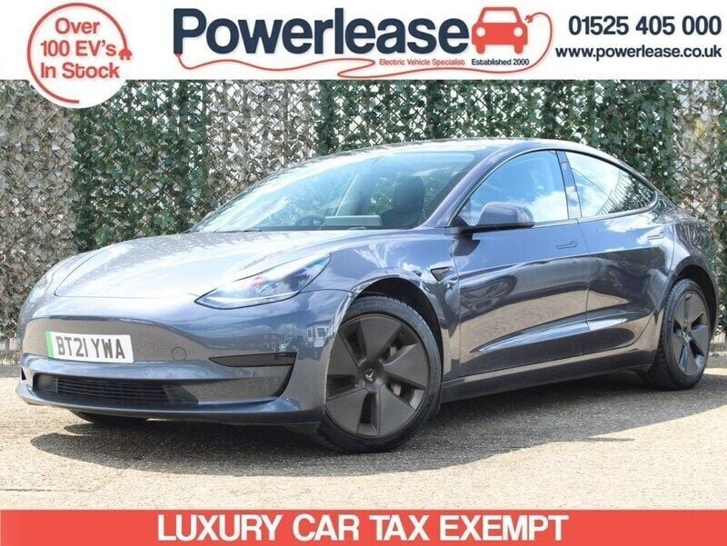 Grey Used 2021 Tesla Model 3 Standard Range Plus Sedan | £12,989 (Fair price) - Image 1/4