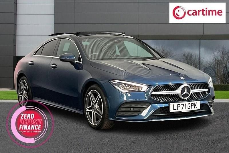 Blue Used 2022 Mercedes CLA200 AMG line Coupe | £26,799 (Fair price) - Image 1/3