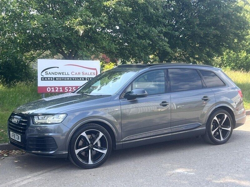 Grey Used 2018 Audi Q7 Black Edition SUV | £27,975 (Fair price) - Image 1/4