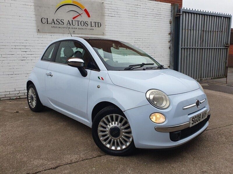 Blue Used 2008 Fiat 500 Lounge Hatchback | £2,492 (Fair price) - Image 1/4