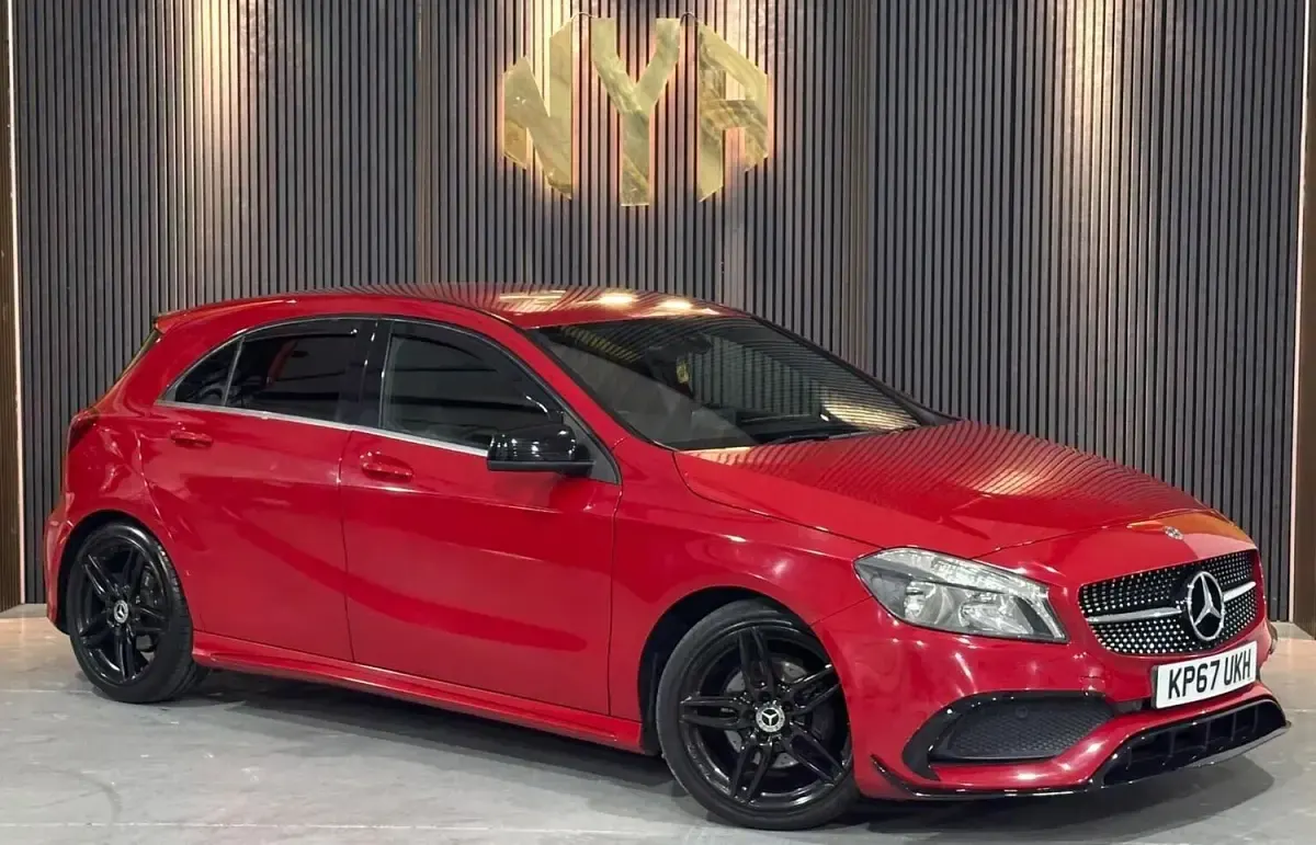 Used Mercedes A200 AMG line 2017 Red Hatchback
