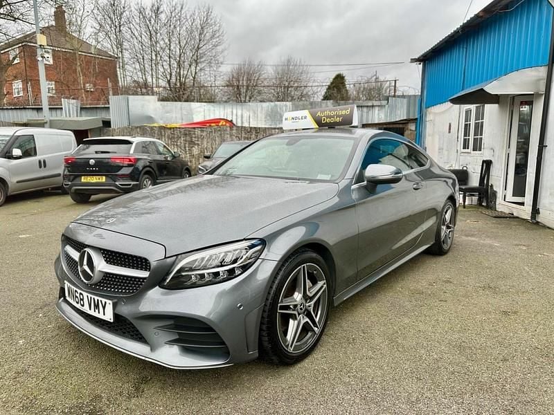 Used Mercedes C200 AMG line 2018 Grey Coupe
