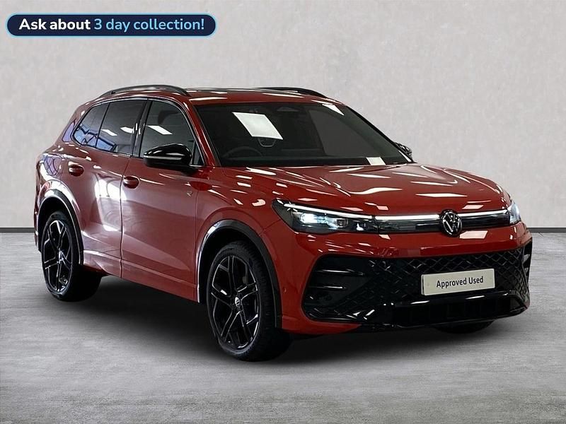 Red Used 2025 VW Tiguan R-line SUV | £37,968 (Expensive) - Image 1/4