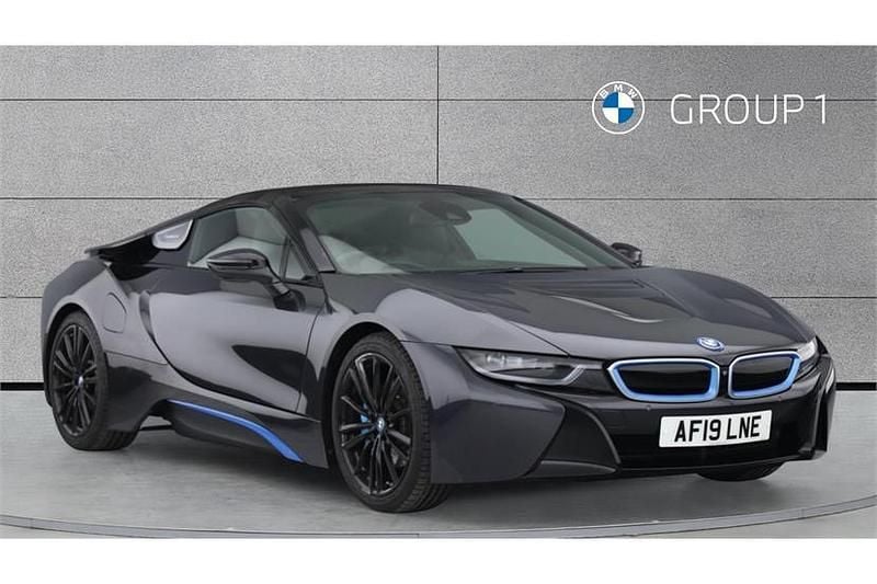 Used BMW i8 Comfort Edition 374 HP (275 kW) 2019 Sophisto grey / bmwi blue accent Cabriolet