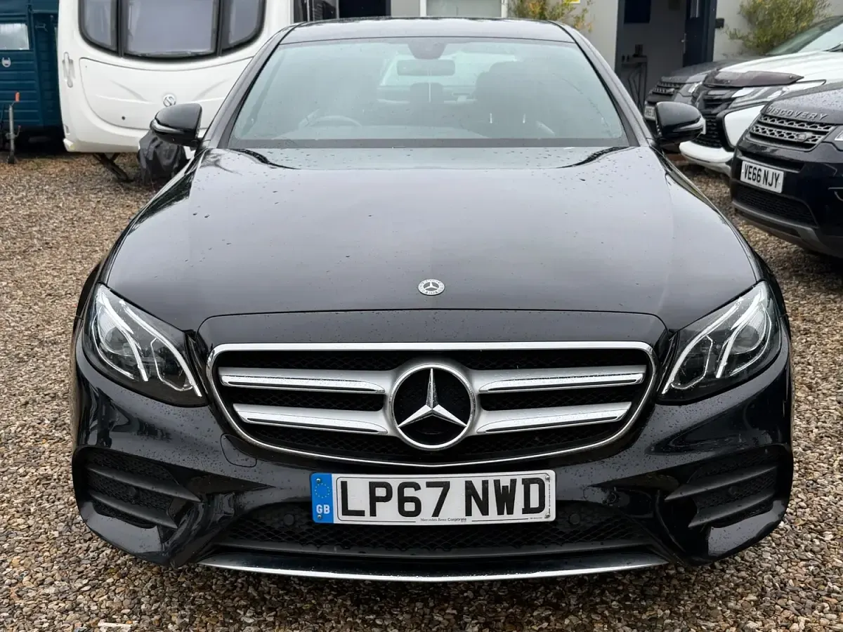 Used Mercedes E220 AMG line 194 HP (142 kW) 2018 Black Sedan