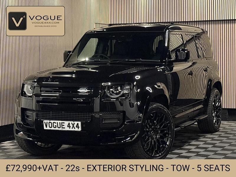 Black New 2025 Land Rover Defender SUV | £72,990 - Image 1/4