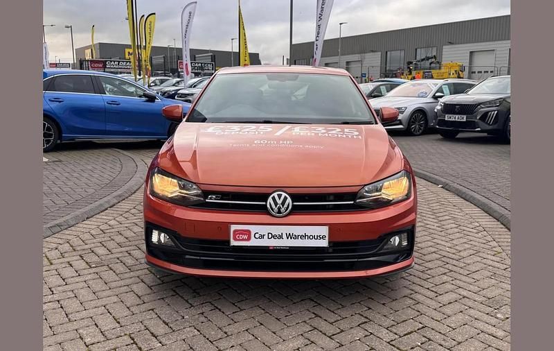 Used VW Polo R-line 113 HP (83 kW) 2020 Orange Hatchback