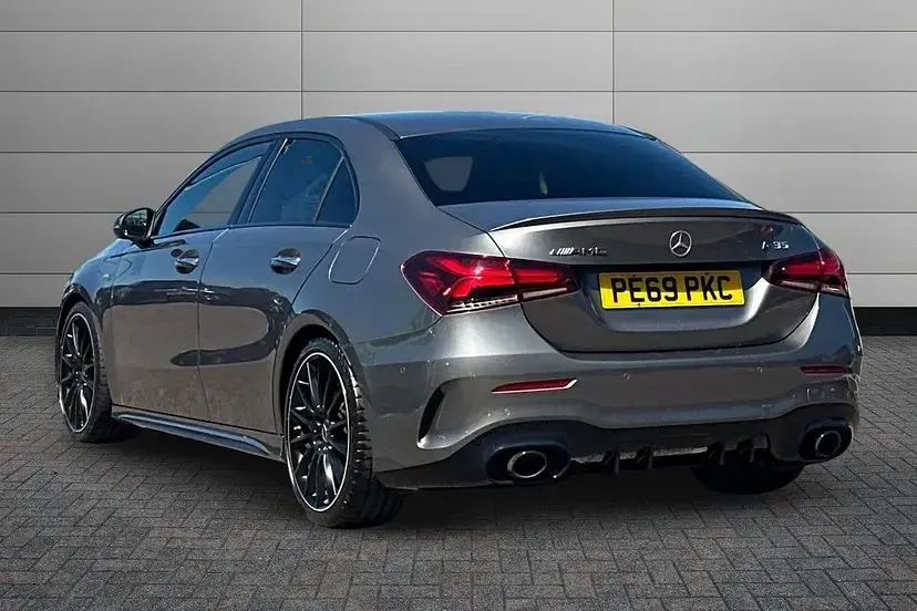 Used Mercedes A35 AMG Premium 302 HP (222 kW) 2019 Mountain grey Sedan