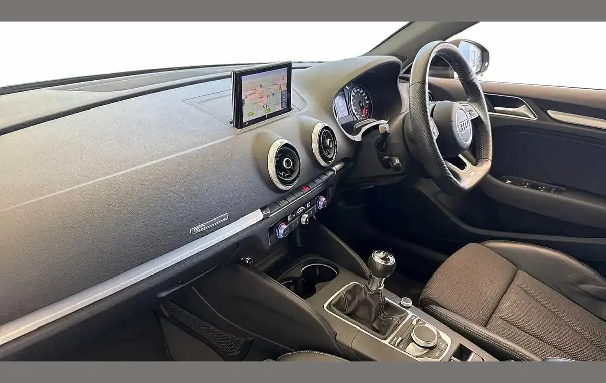 Used Audi A3 S-Line 150 HP (110 kW) 2018 Black Sedan