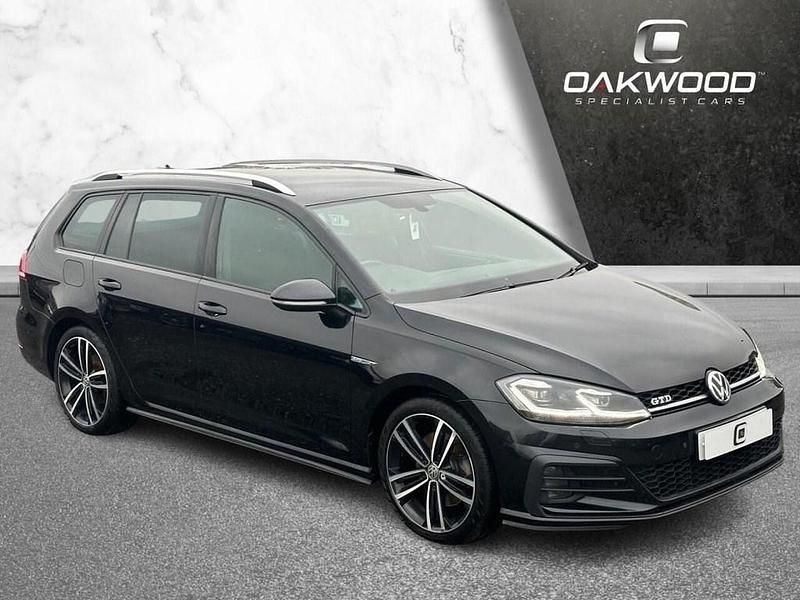 Black Used 2018 VW Golf VII GTD Estate | £12,495 (Fair price) - Image 1/4