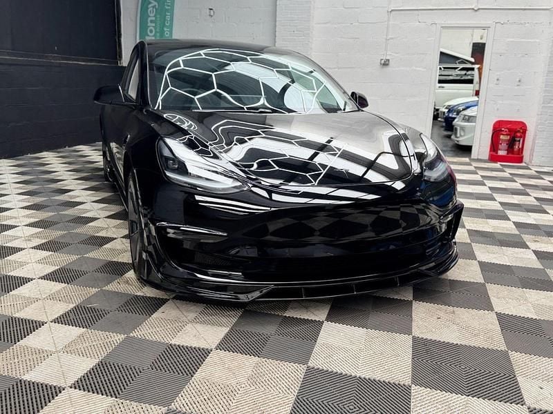 Used Tesla Model 3 Long Range AWD 77 kW (106 HP) 2021 Black Sedan