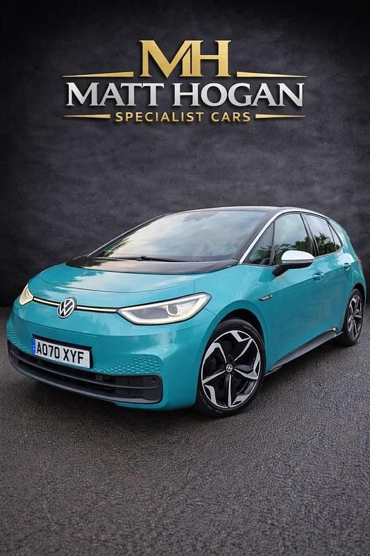 Used VW ID.3 Pro Performance 150 kW (204 HP) 2020 Blue Hatchback