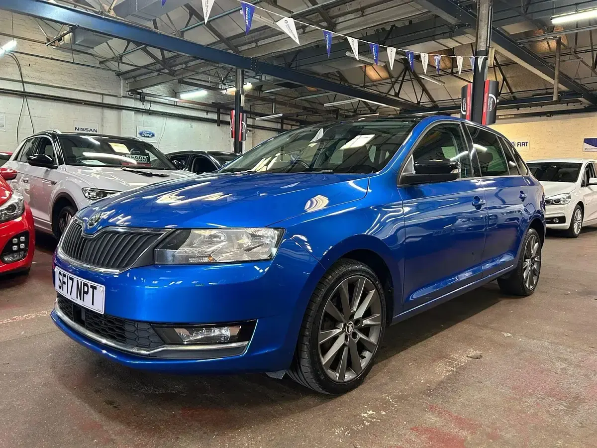 Used Skoda Rapid Sport 2017 Blue Hatchback