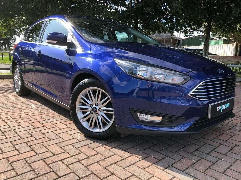 Blue Used 2018 Ford Focus Zetec Hatchback | £7,099 (Good price) - Image 1/4