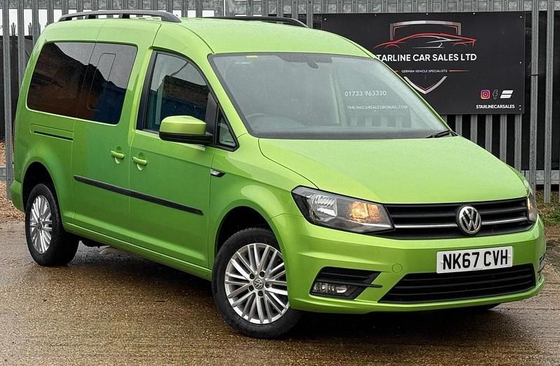 Green Used 2017 VW Caddy Maxi Life Life MPV | £15,990 (Fair price) - Image 1/3