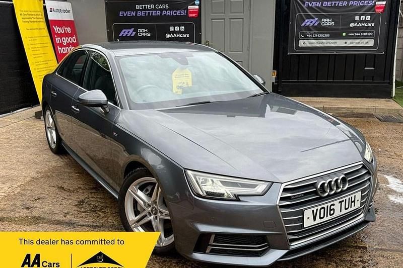 Grey Used 2016 Audi A4 S-Line Sedan | £10,995 (Fair price) - Image 1/1
