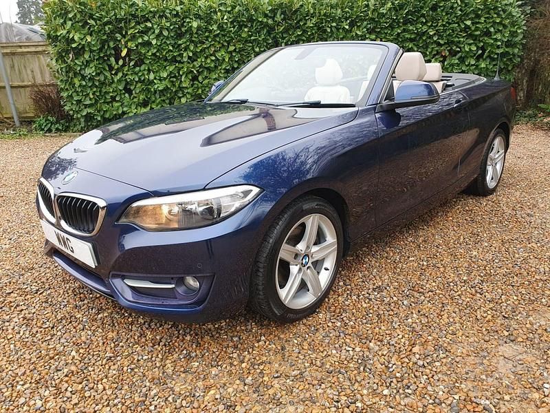 Used BMW 220 Sport Line 2015 Blue Cabriolet