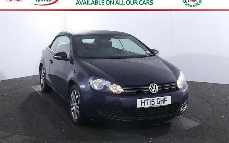 Used VW Golf Cabriolet SE 122 HP (89 kW) 2015 Blue Cabriolet