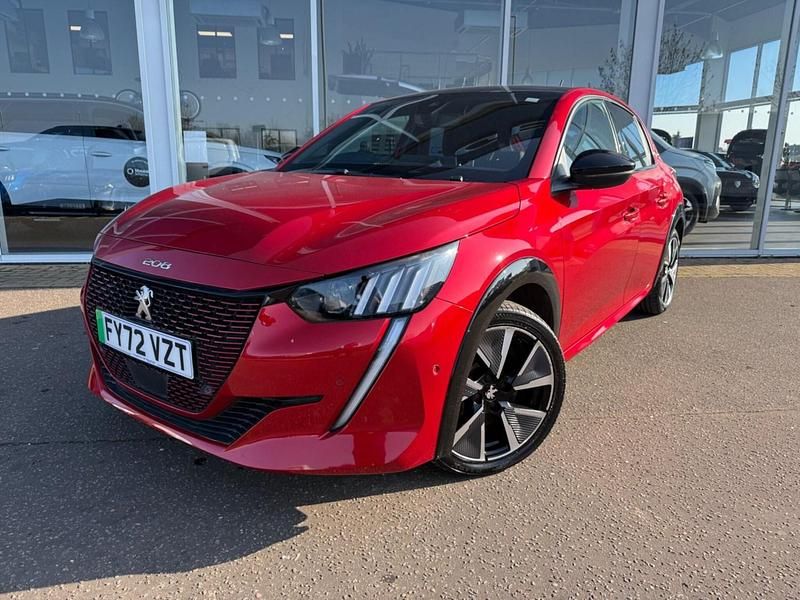 Used Peugeot e-208 Premium 100 kW (136 HP) 2022 Red Hatchback