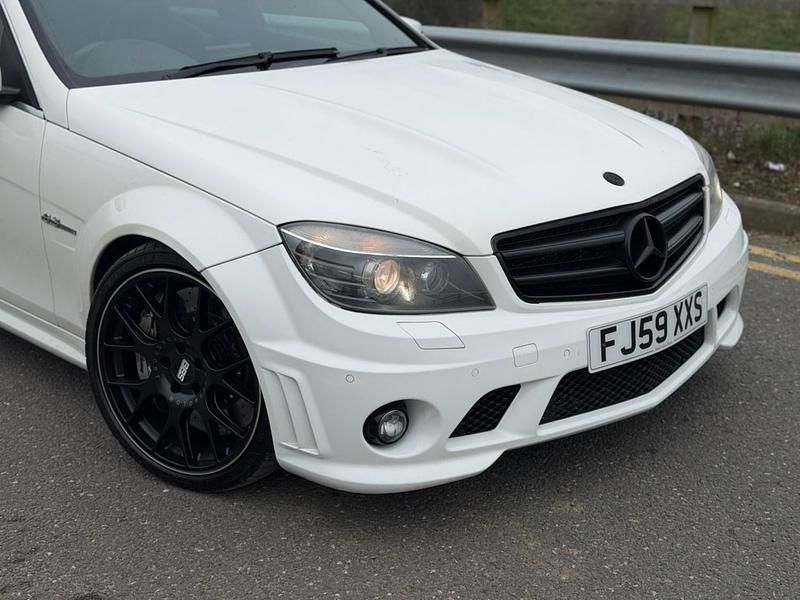 Used Mercedes C63 AMG 2009 White Sedan