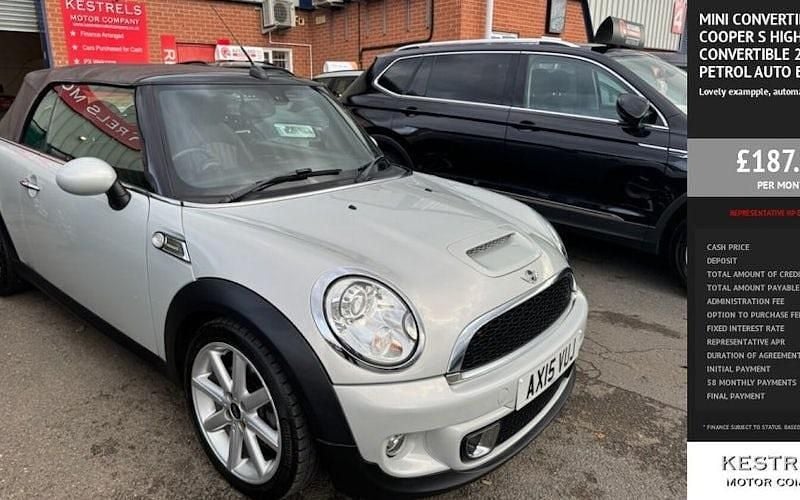 Silver Used 2015 Mini Cooper S Cabriolet Cabriolet | £9,495 (Good price) - Image 1/3