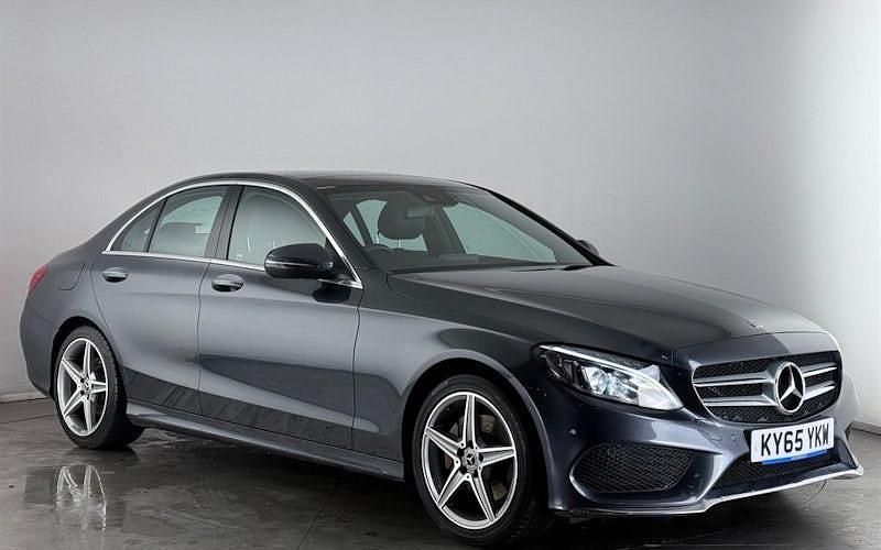 Used Mercedes C220 AMG Line Premium Plus 170 HP (125 kW) 2016 Grey Sedan