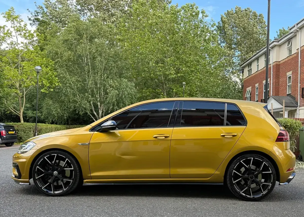 Used VW Golf VII R 2017 Yellow Hatchback