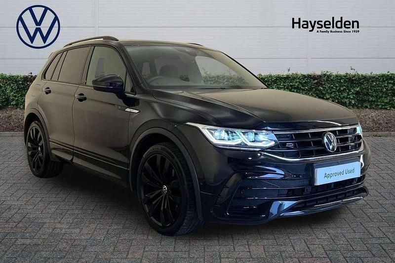 Black Used 2023 VW Tiguan R-line SUV | £28,885 (Fair price) - Image 1/4