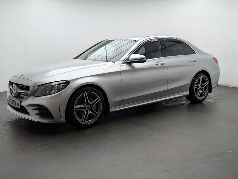 Used Mercedes C200 AMG Line Premium 198 HP (145 kW) 2019 Silver Sedan
