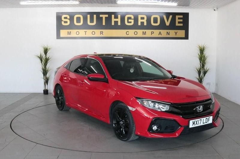 Red Used 2017 Honda Civic EX Hatchback | £11,489 (Fair price) - Image 1/4