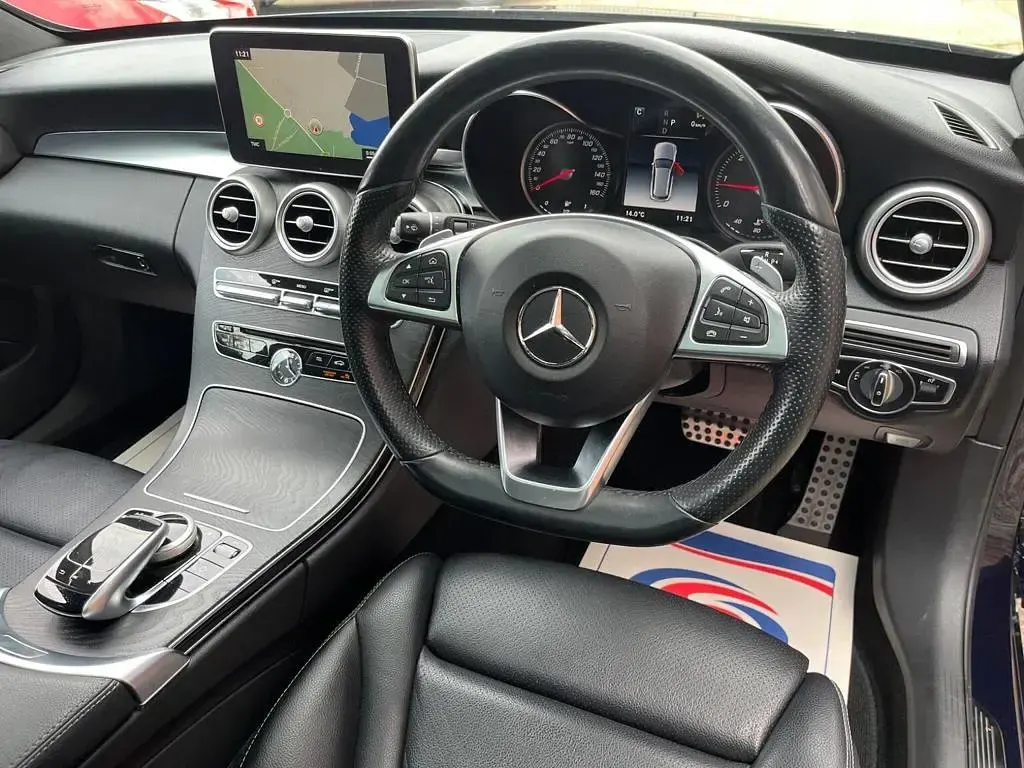 Used Mercedes C250 AMG line 2018 Blue Estate