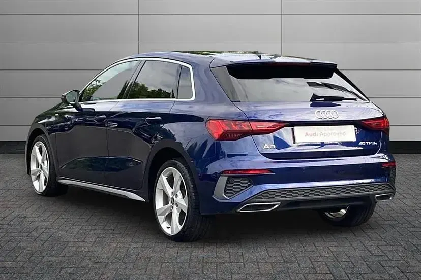 Used Audi A3 e-tron S-Line 204 HP (150 kW) 2021 Navarra blue Hatchback