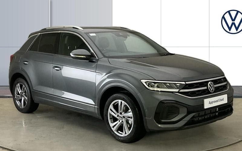 Grey New 2024 VW T-Roc R-line SUV | £28,101 (Fair price) - Image 1/4