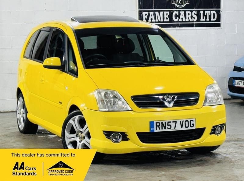 Yellow Used 2008 Vauxhall Meriva Design Edition MPV | £2,500 (Fair price) - Image 1/3