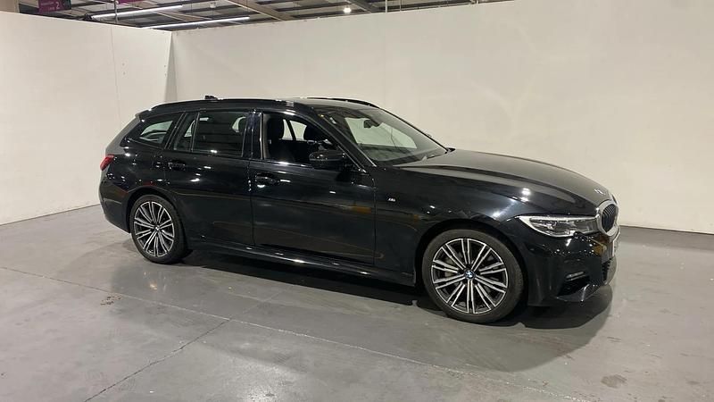 Black Used 2021 BMW 330e M Sport Estate | £25,998 - Image 1/4