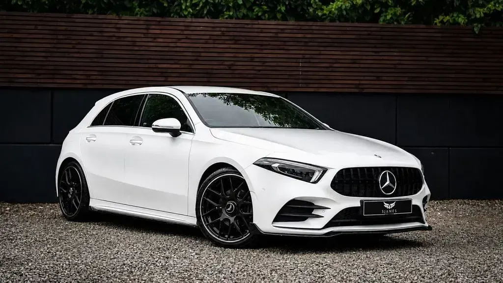 Used Mercedes A200 AMG line 2021 White Hatchback