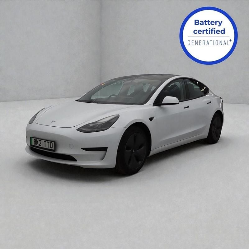 Used Tesla Model 3 Standard Range 208 kW (283 HP) 2021 White Sedan