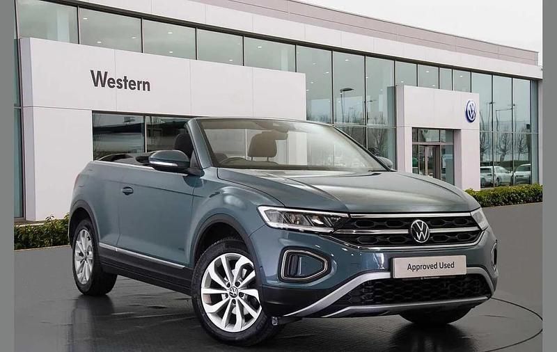 Blue Used 2023 VW T-Roc Cabriolet Style Cabriolet | £23,899 (Fair price) - Image 1/4