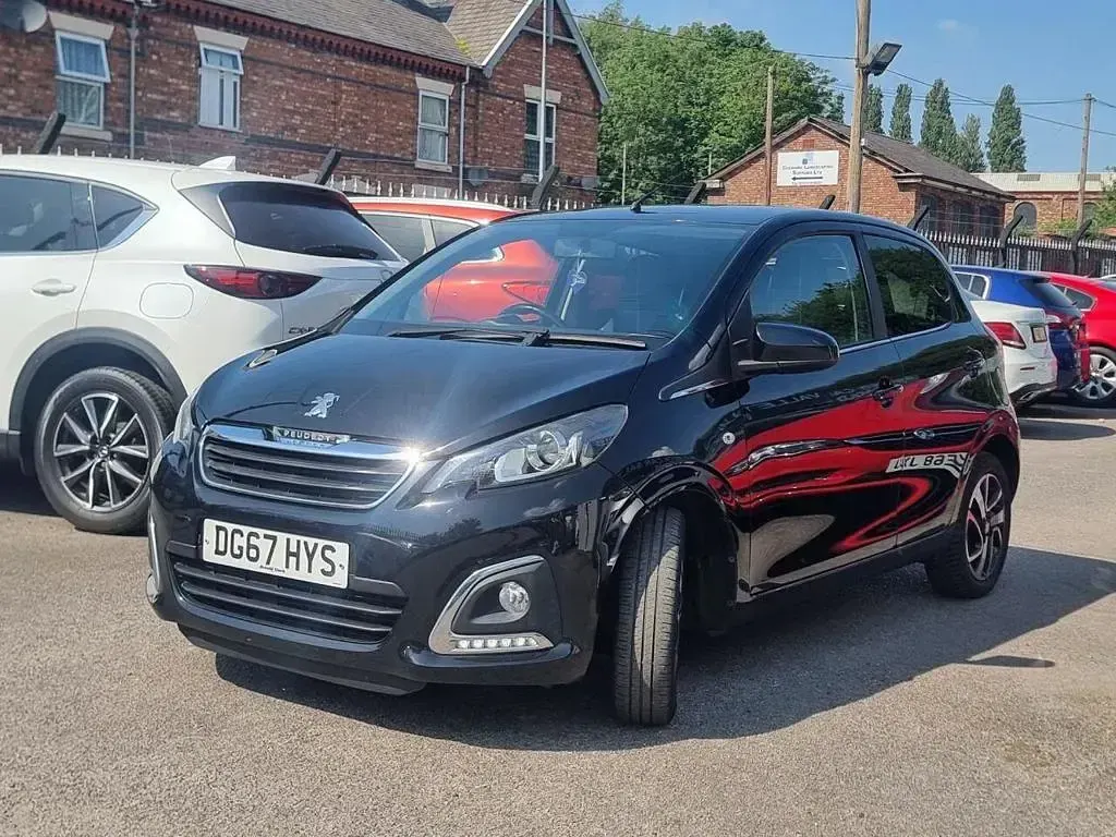 Used Peugeot 108 Allure 82 HP (60 kW) 2017 Black Hatchback