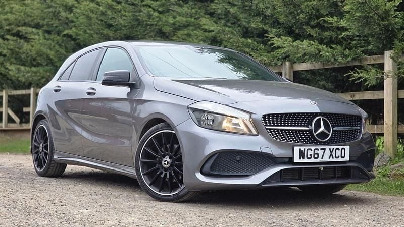 Used Mercedes A200 AMG line 156 HP (114 kW) 2018 Grey Hatchback