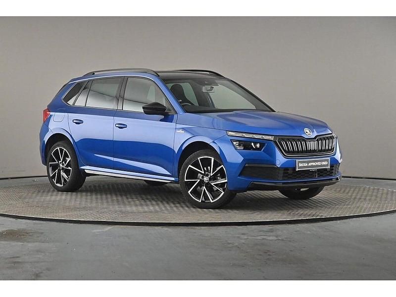 Used Skoda Kamiq Monte Carlo 147 HP (108 kW) 2022 Race blue metallic SUV
