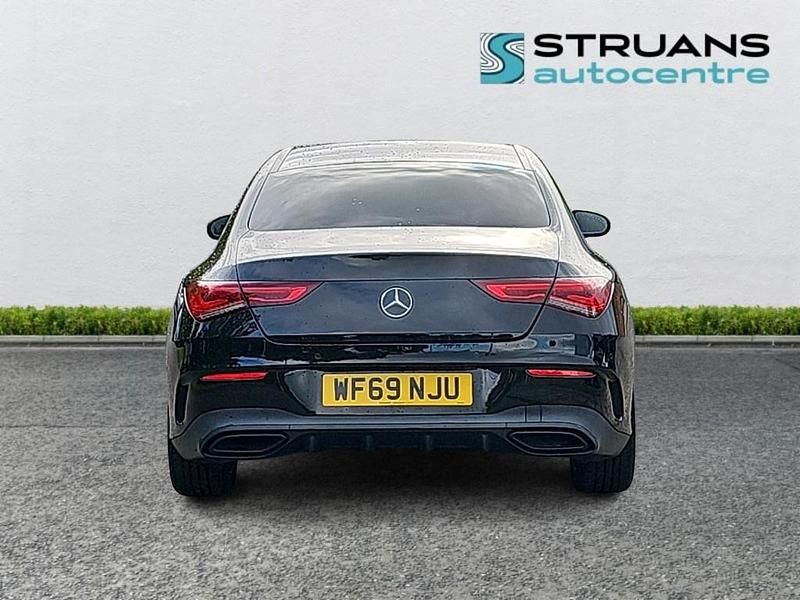 Used Mercedes CLA200 AMG line 163 HP (119 kW) 2019 Black Coupe