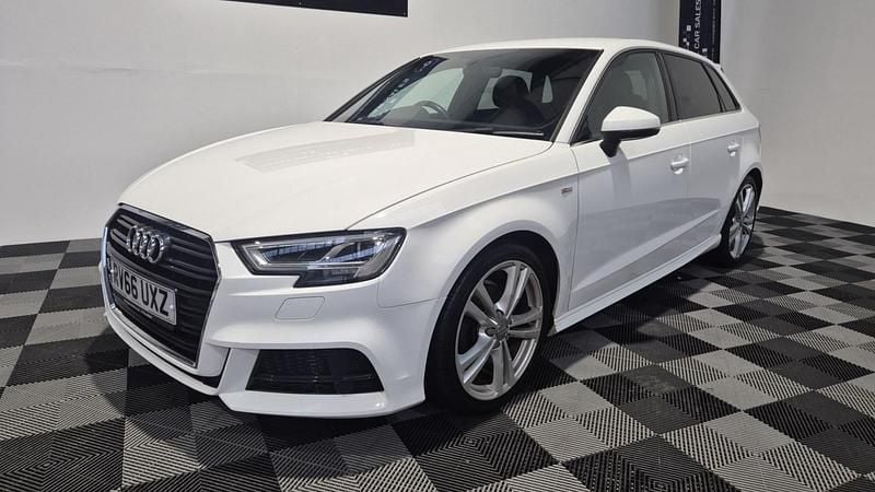 Used Audi A3 S-Line 184 HP (135 kW) 2016 White Hatchback