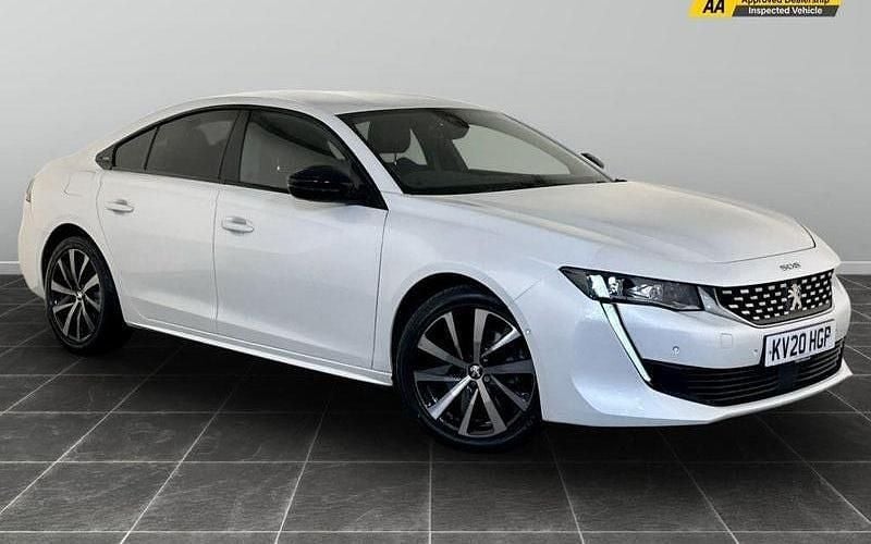 White Used 2020 Peugeot 508 GT-line Hatchback | £9,795 (Fair price) - Image 1/2