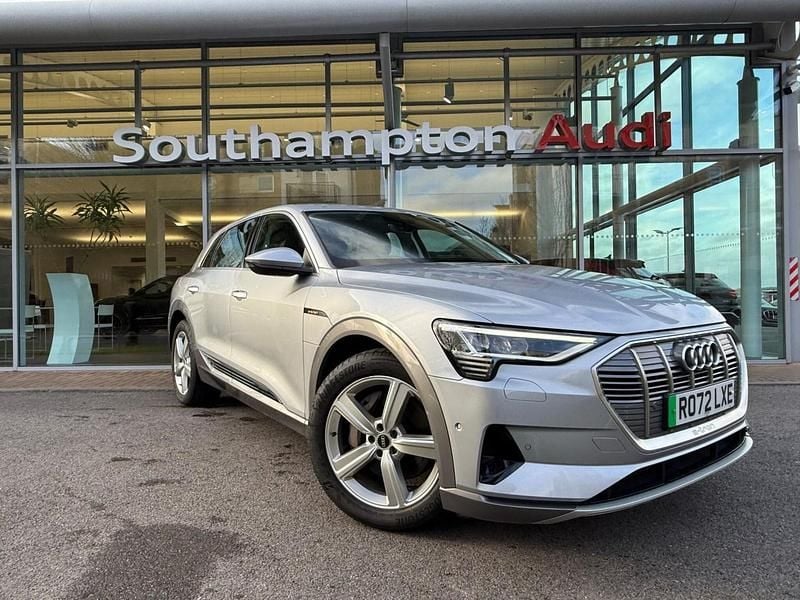 Silver Used 2022 Audi e-tron Black Edition SUV | £23,290 (Super price) - Image 1/4