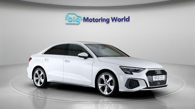 White Used 2021 Audi A3 S-Line Sedan | £18,000 (Fair price) - Image 1/4