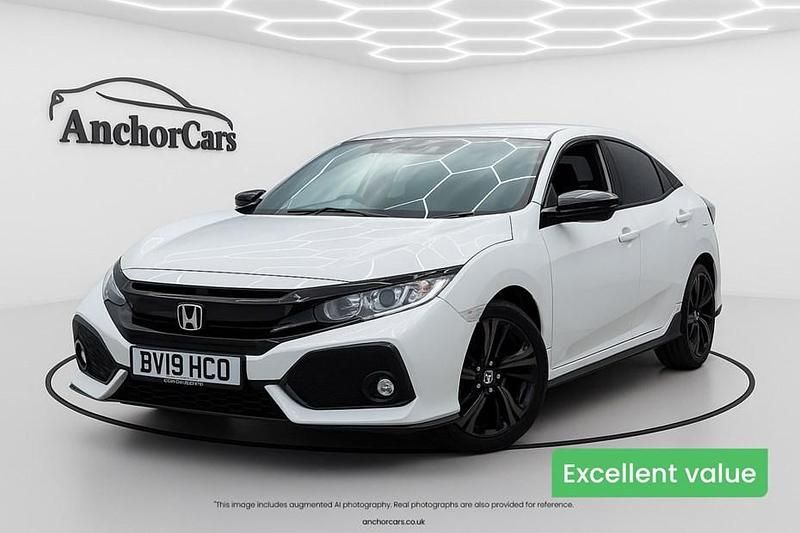 White Used 2019 Honda Civic Sport Hatchback | £12,295 (Fair price) - Image 1/1