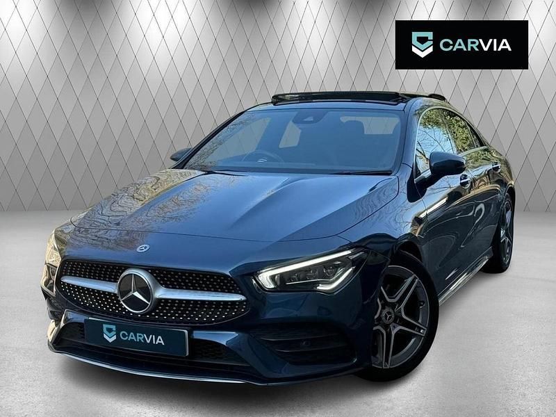Used Mercedes CLA180 AMG Line Premium Plus 136 HP (100 kW) 2021 Blue Sedan