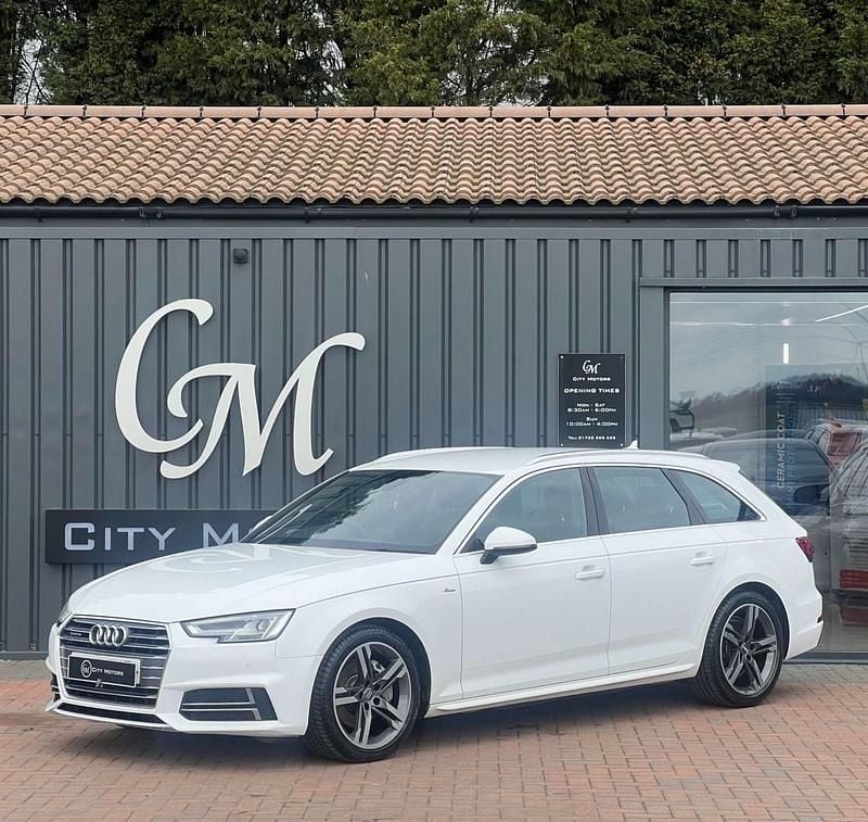 Used Audi A4 S-Line 190 HP (139 kW) 2017 White Estate